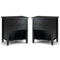 2-Piece Wood Nightstand Set S830
