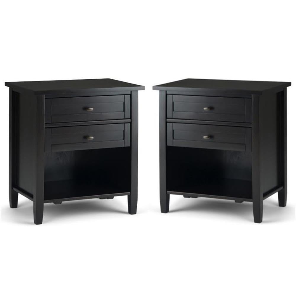 2-Piece Wood Nightstand Set S830