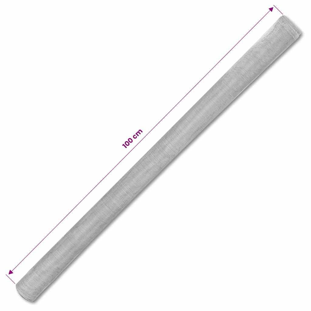 Aluminum Mesh Roll 39.4x196.9 Inch Silver Z1279