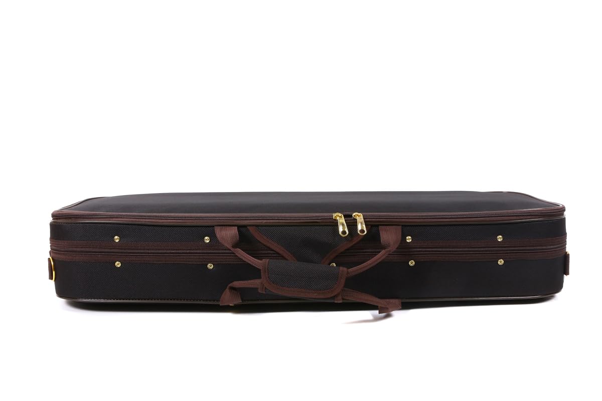 Oblong 4/4 Full Size Wooden Hard Shell Violin Case with Nylon Raincoat G273520