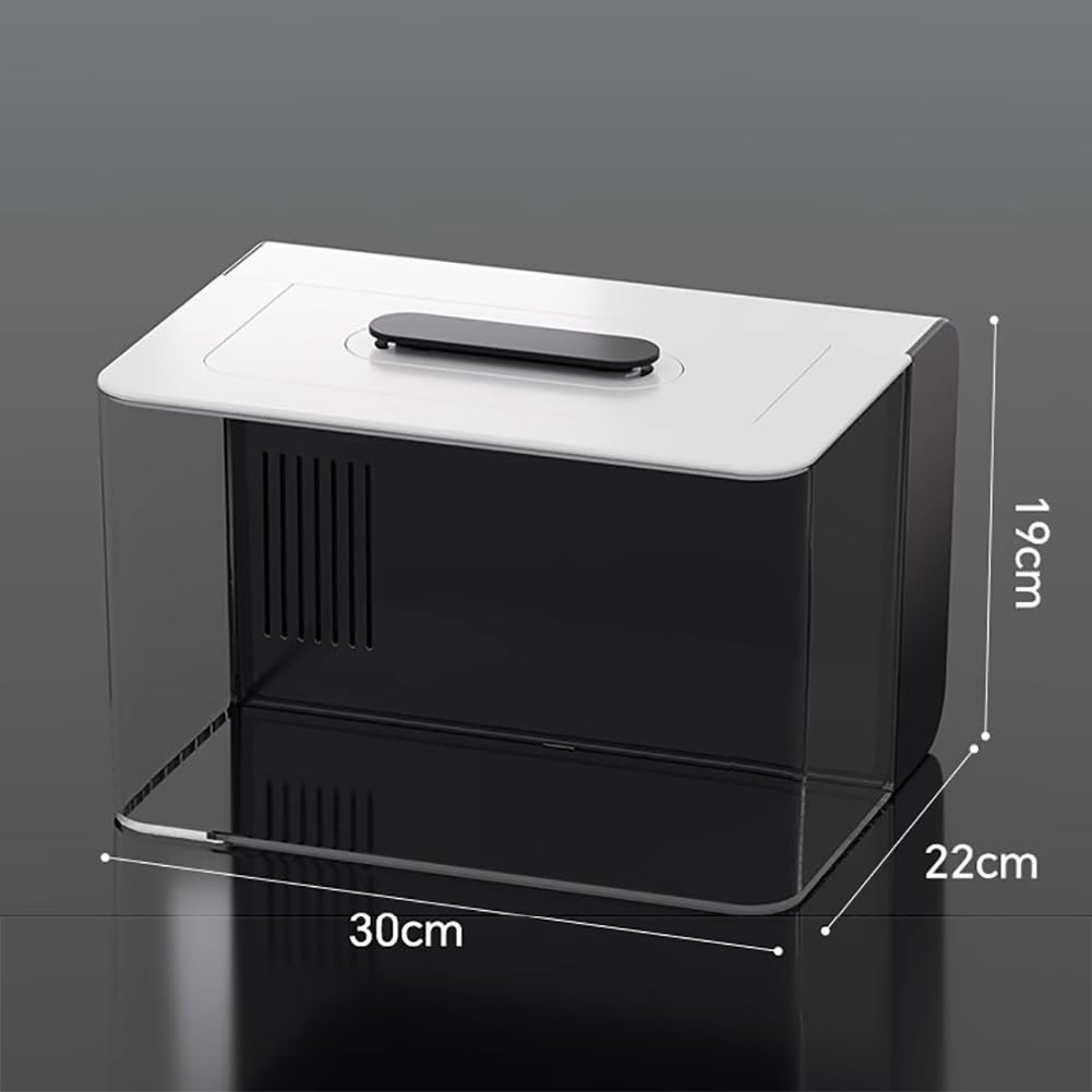 3 Gallon Transparent Self-Cleaning Acrylic Aquarium J48999
