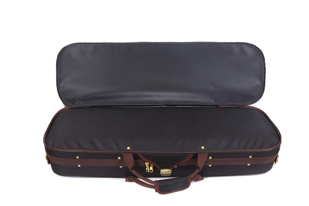 Oblong 4/4 Full Size Wooden Hard Shell Violin Case with Nylon Raincoat G273520