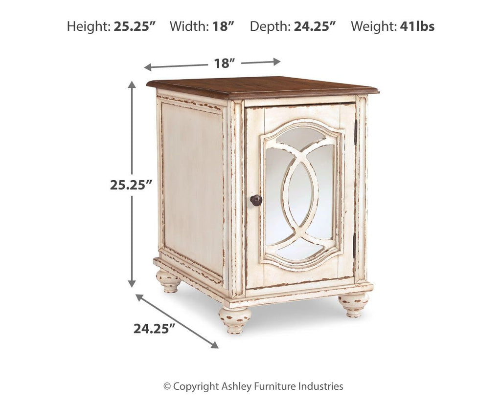 Chairside End Table with Storage B6548