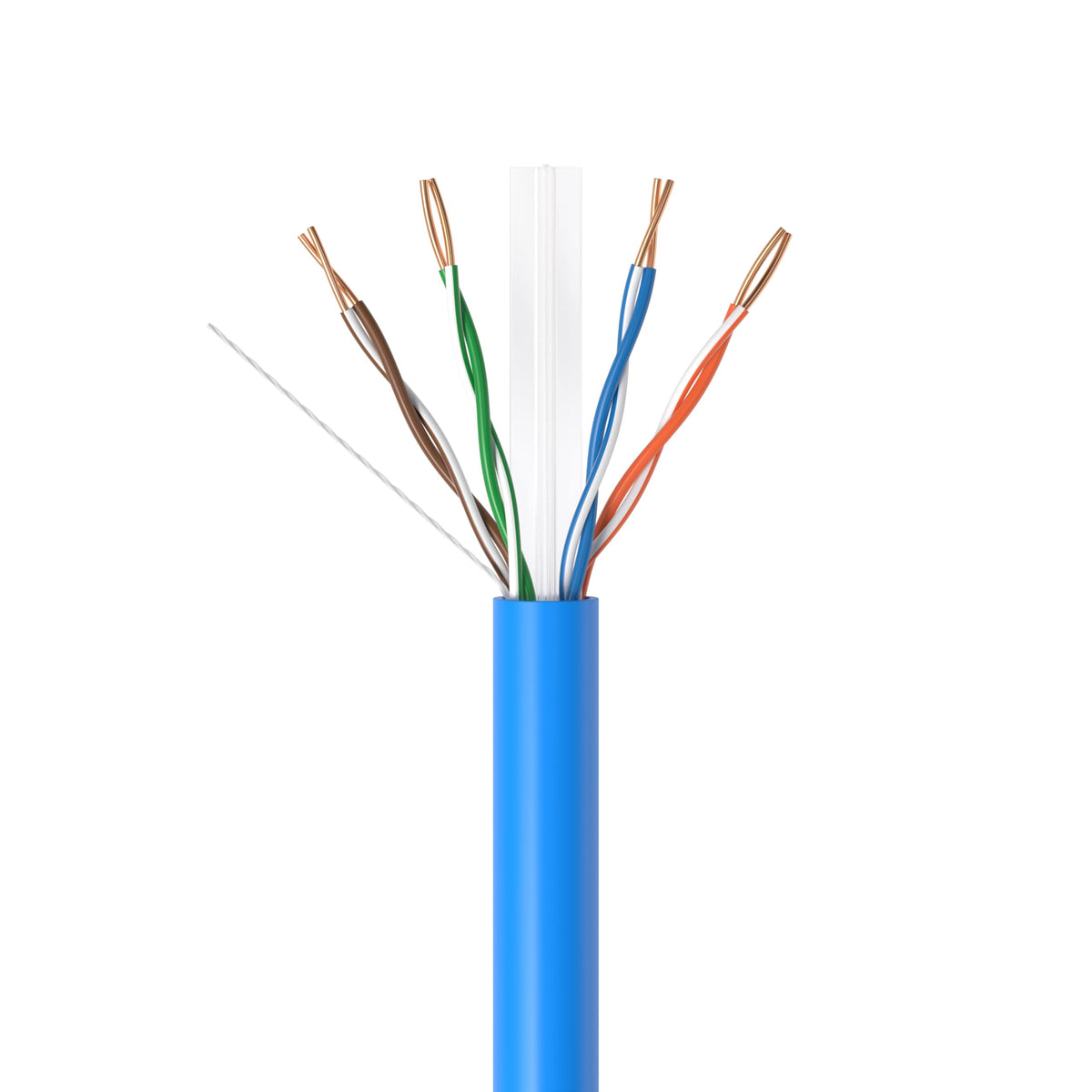 1000ft Plenum CMP CAT6 Solid Cable Blue H680826