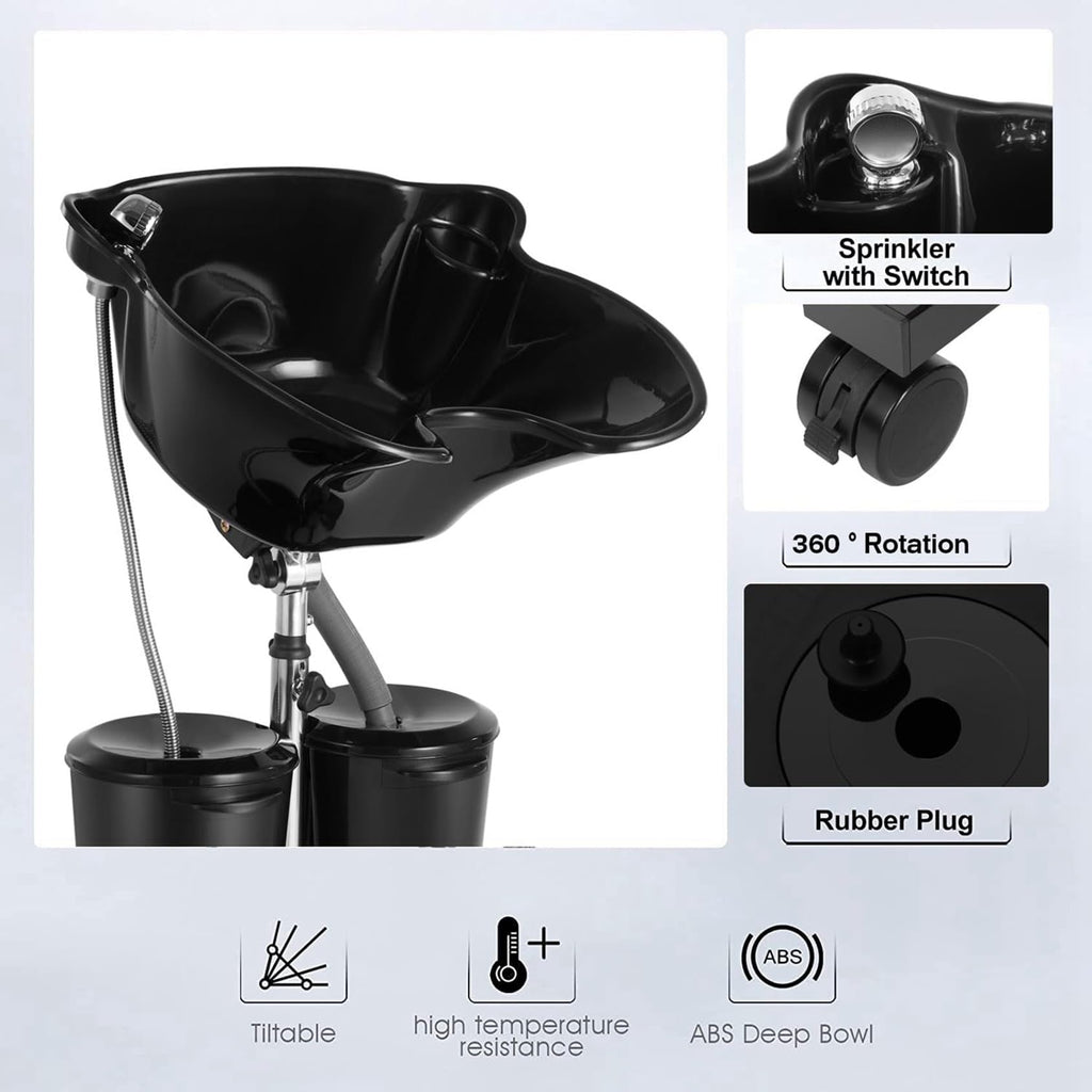 Portable Shampoo Bowl with Electric Pump R727232