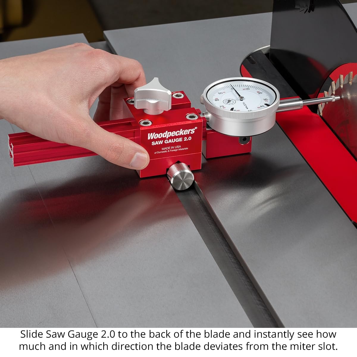Saw Gauge with Dial Indicator and Extendable Arm G236328