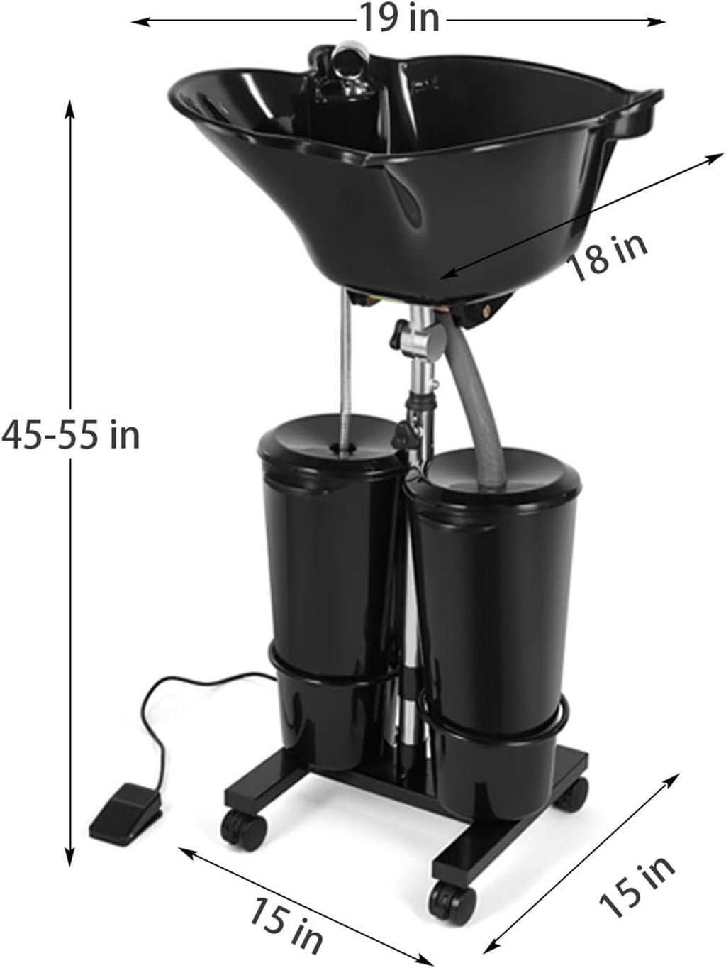 Portable Shampoo Bowl with Electric Pump R727232