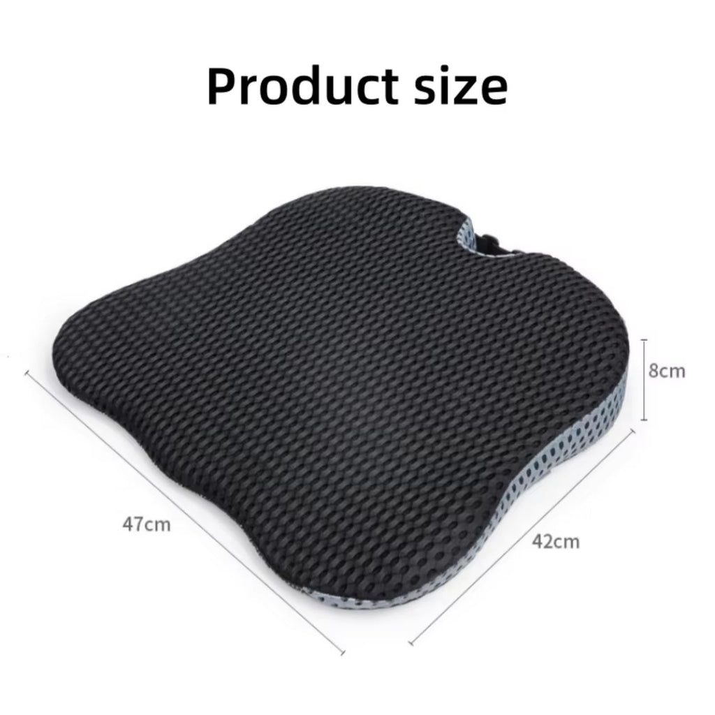 Grey Memory Foam Car Seat Booster Cushion N324662