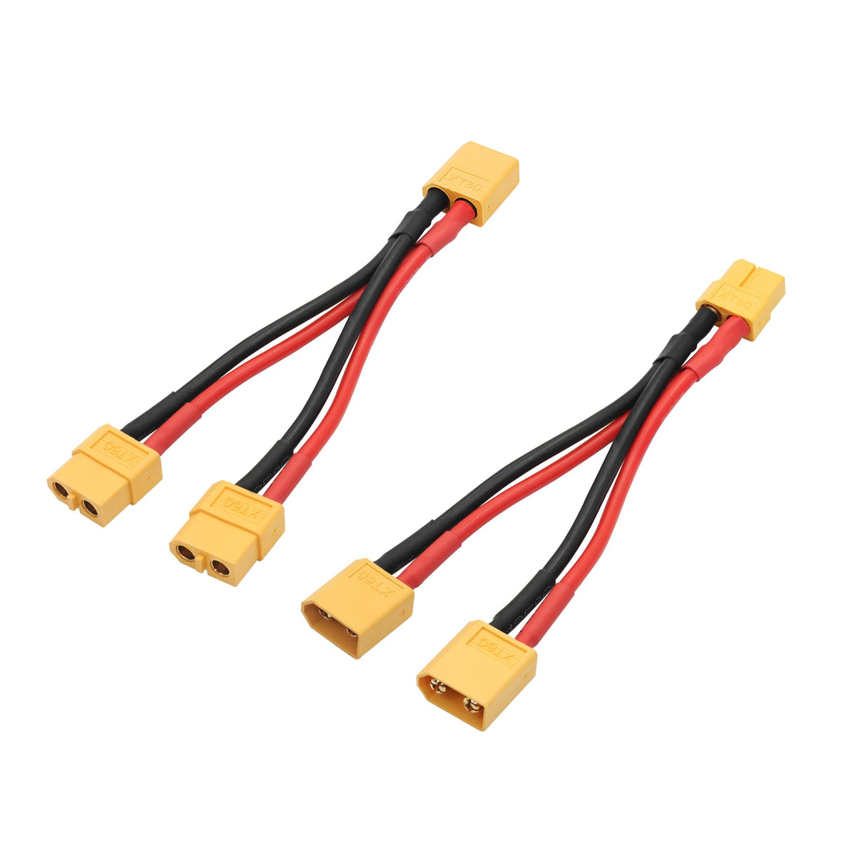 XT60 Parallel Battery Connector Cable 3.9" Y Splitter Adapter Plug L81326