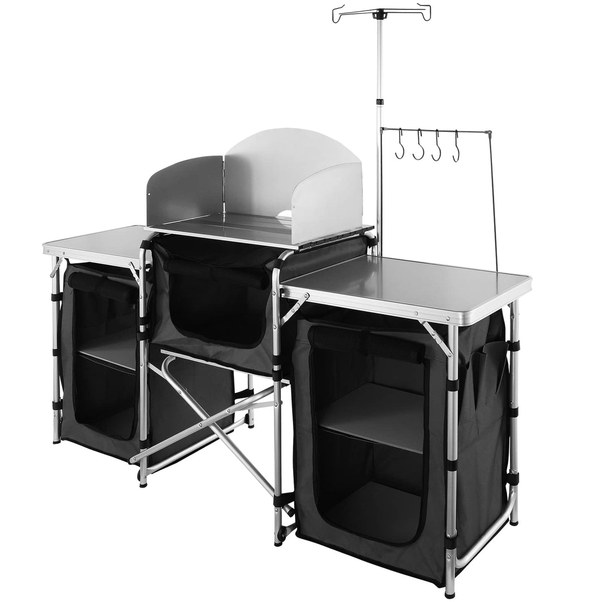 Folding Aluminum Camping Kitchen Table with Storage Bag A1146