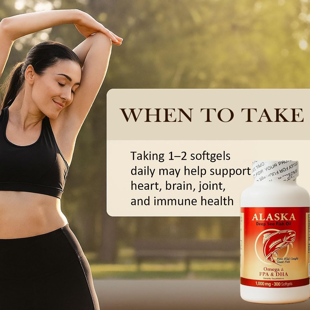 Omega 3 Fish Oil 1000mg 300 Softgels L88346