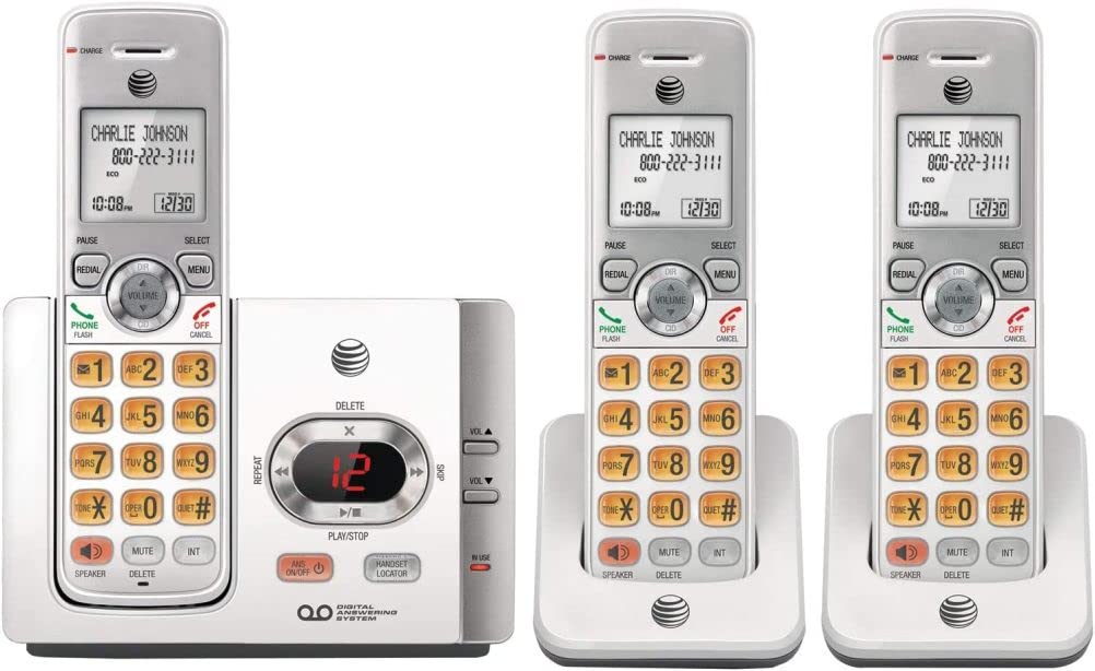 Cordless Phone with 3 Handsets and Answering System P270
