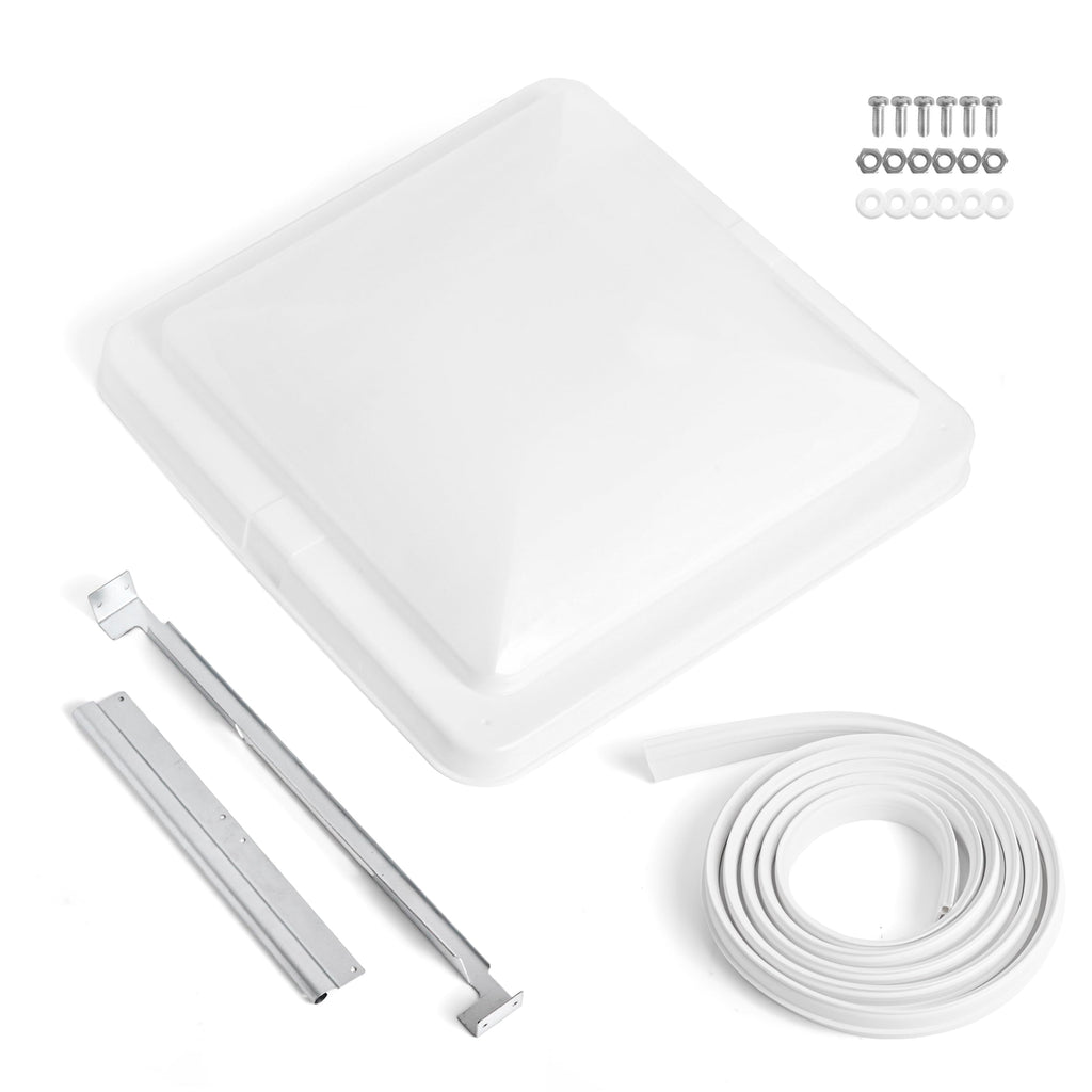 14" RV Roof Vent Cover with Rubber Seal Strip V8490