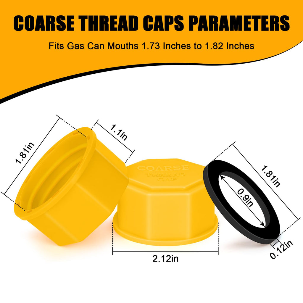 Gas Can Cap 5 Gallon Coarse Thread E844