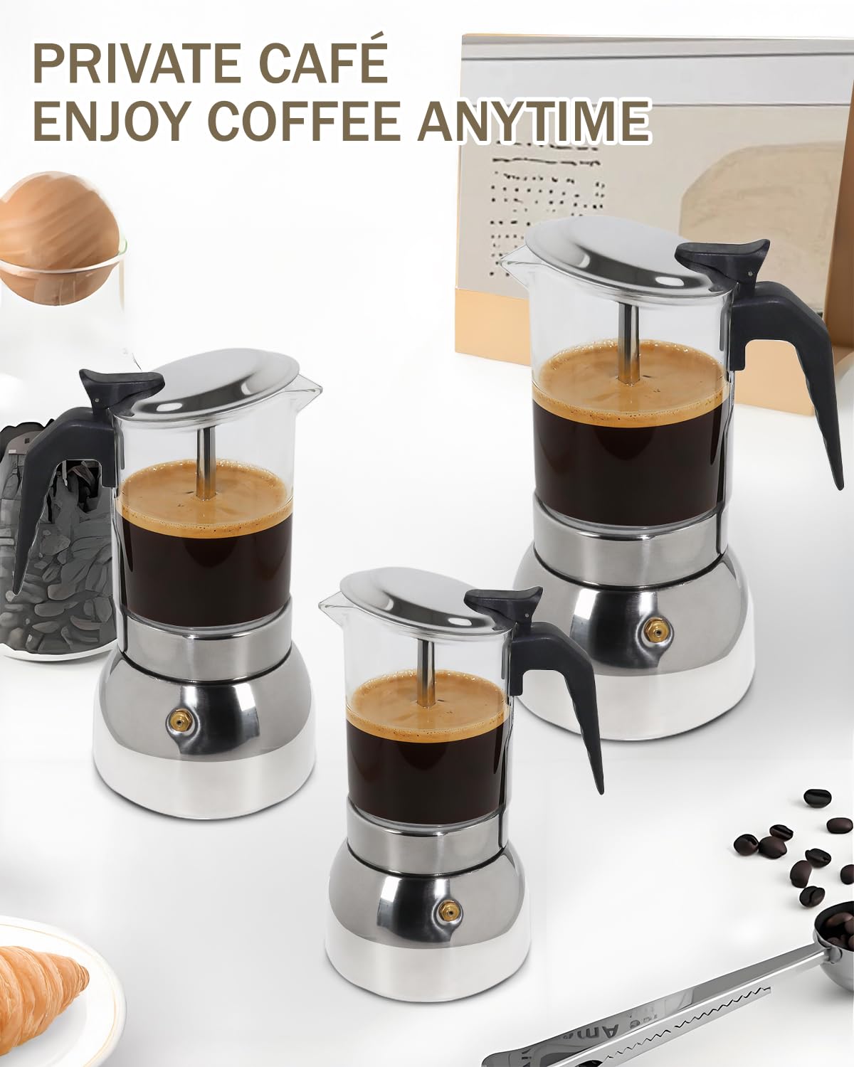 9 Cup 15 oz Stovetop Espresso Moka Pot E29290