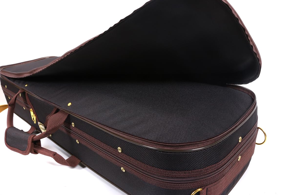 Oblong 4/4 Full Size Wooden Hard Shell Violin Case with Nylon Raincoat G273520