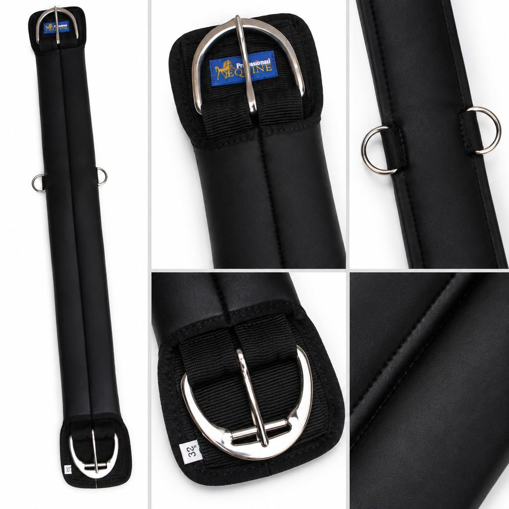 Neoprene Anti-Slip Saddle Cinch Girth Black O136487