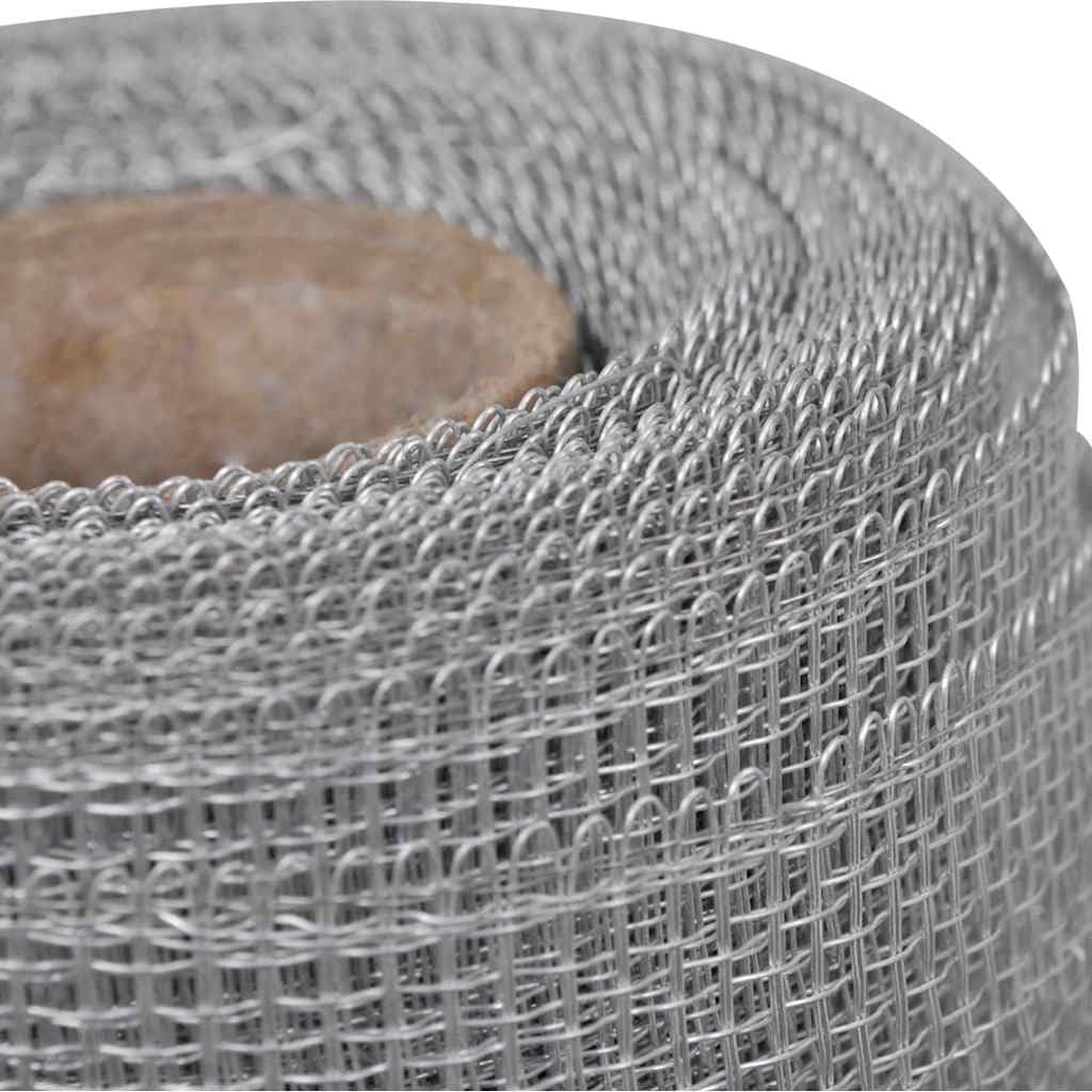 Aluminum Mesh Roll 39.4x196.9 Inch Silver Z1279