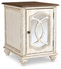 Chairside End Table with Storage B6548