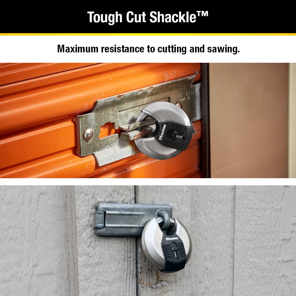 2-3/4-inch Wide Stainless Steel Disc Padlock L770