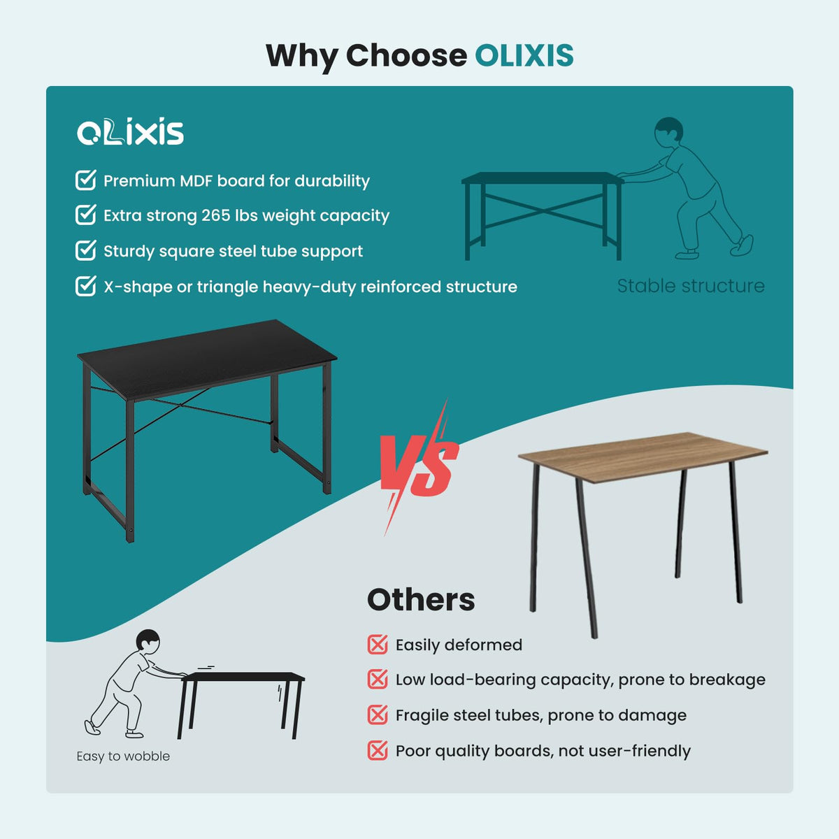 47 Inch Home Office Desk X783587