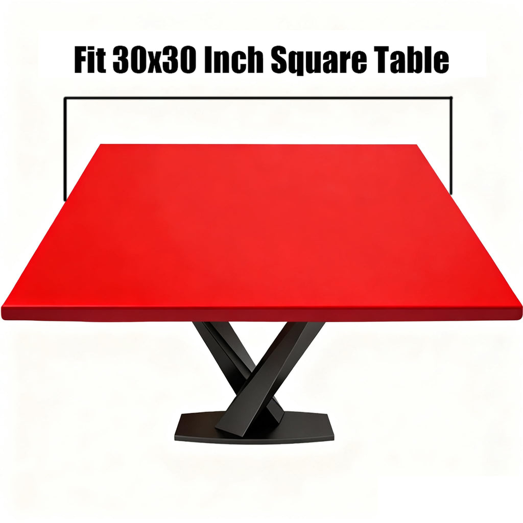 Fitted Square Oval Tablecloth with Elastic Edges 30"x30" C83892