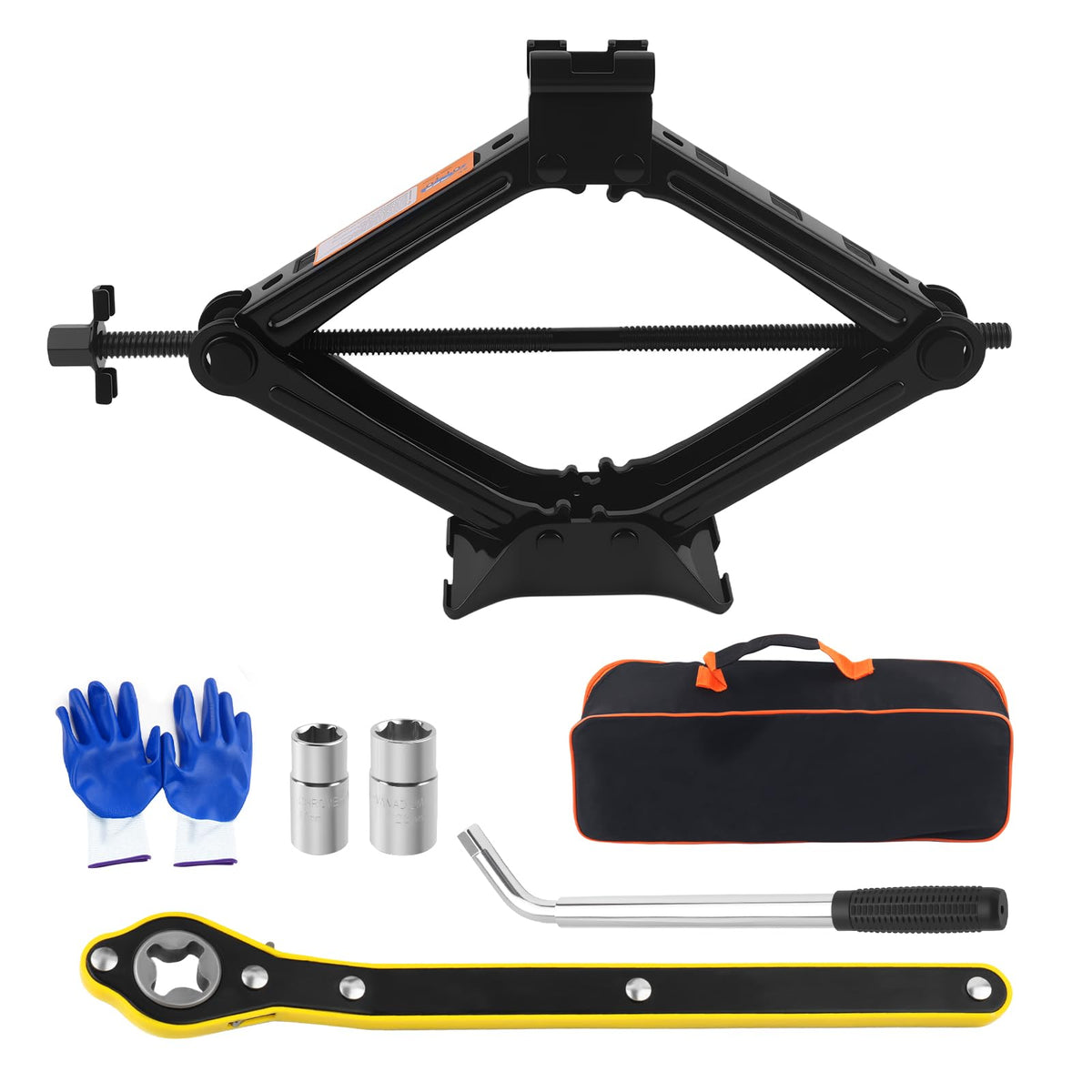 2T Scissor Jack Car Tool Kit X2355