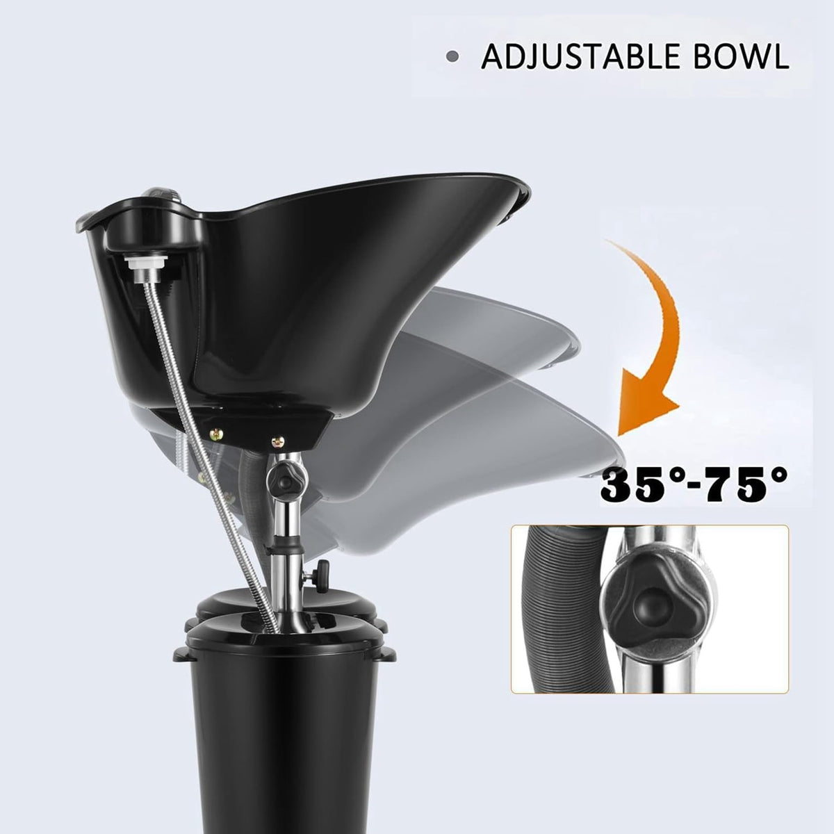 Portable Shampoo Bowl with Electric Pump R727232