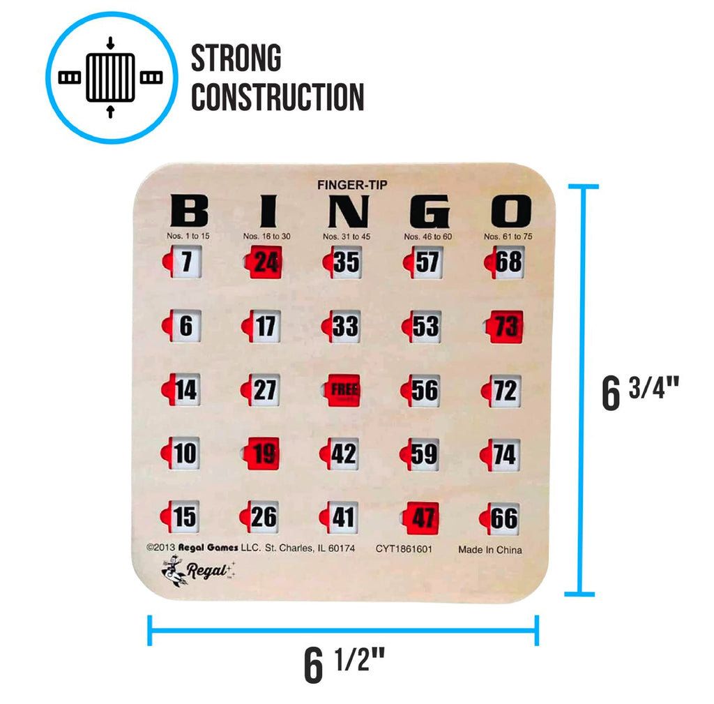 Large Print Reusable Bingo Cards 100 Pack S737078