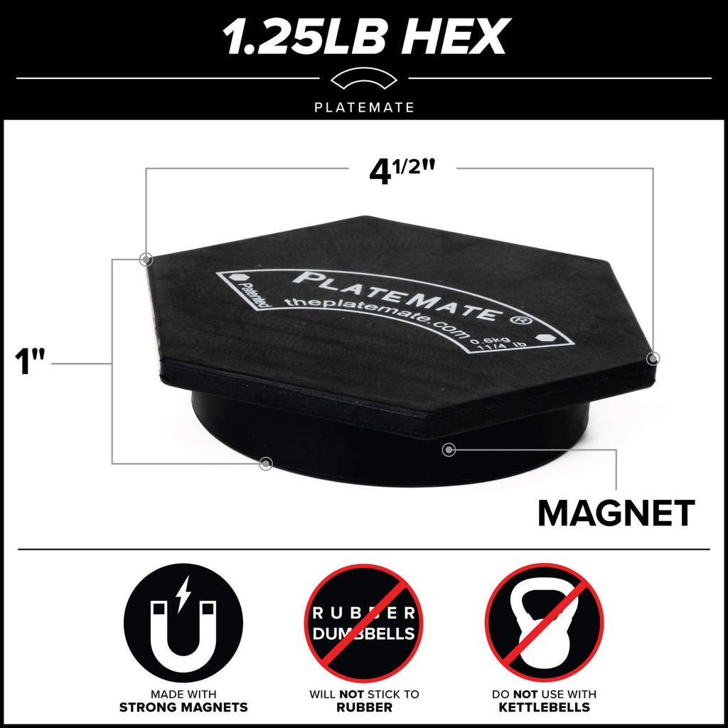 Magnetic Weights 1.25 lbs or 2.5 lbs Hex K71057