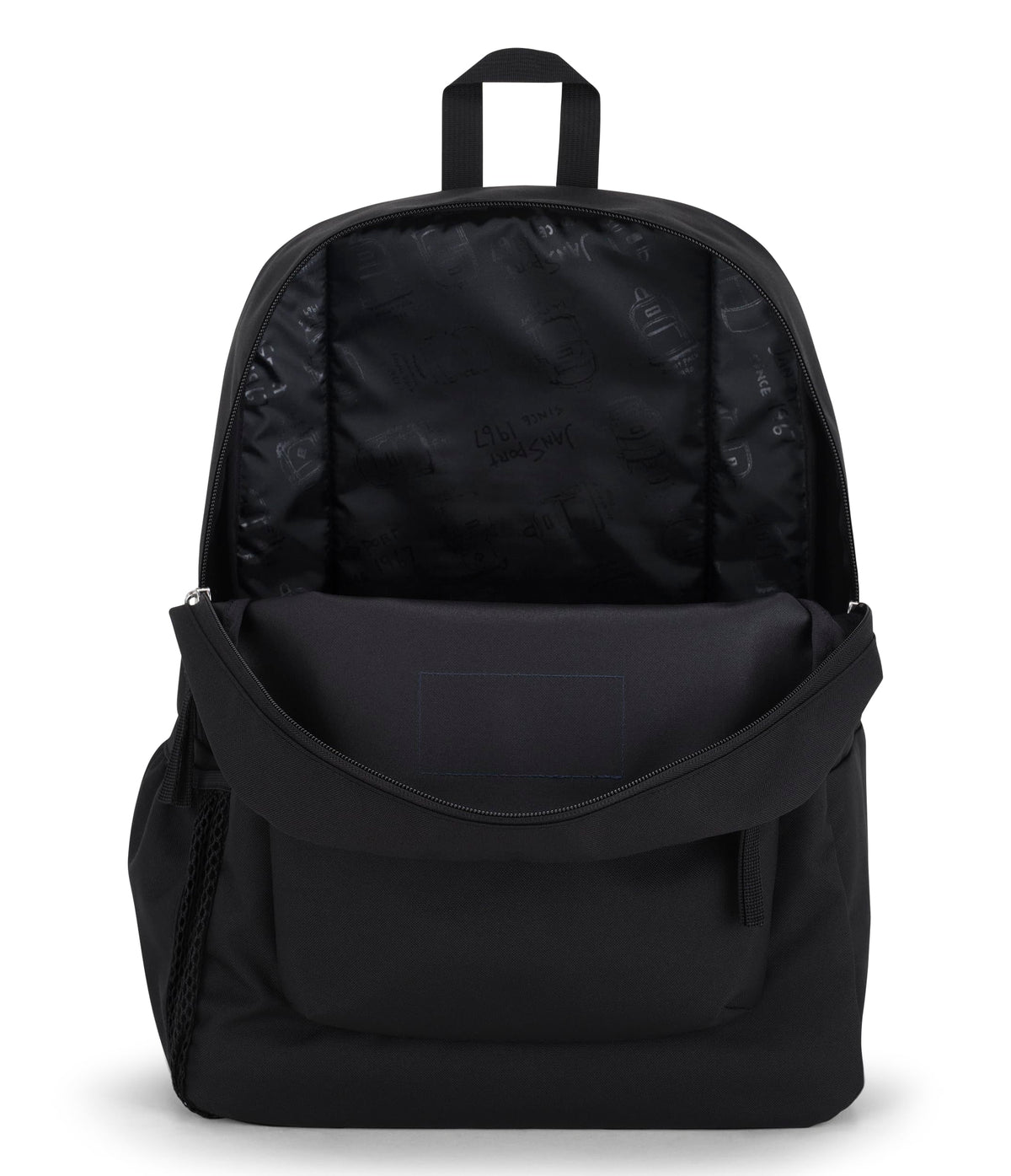 26L 12 inch Black Backpack Z314