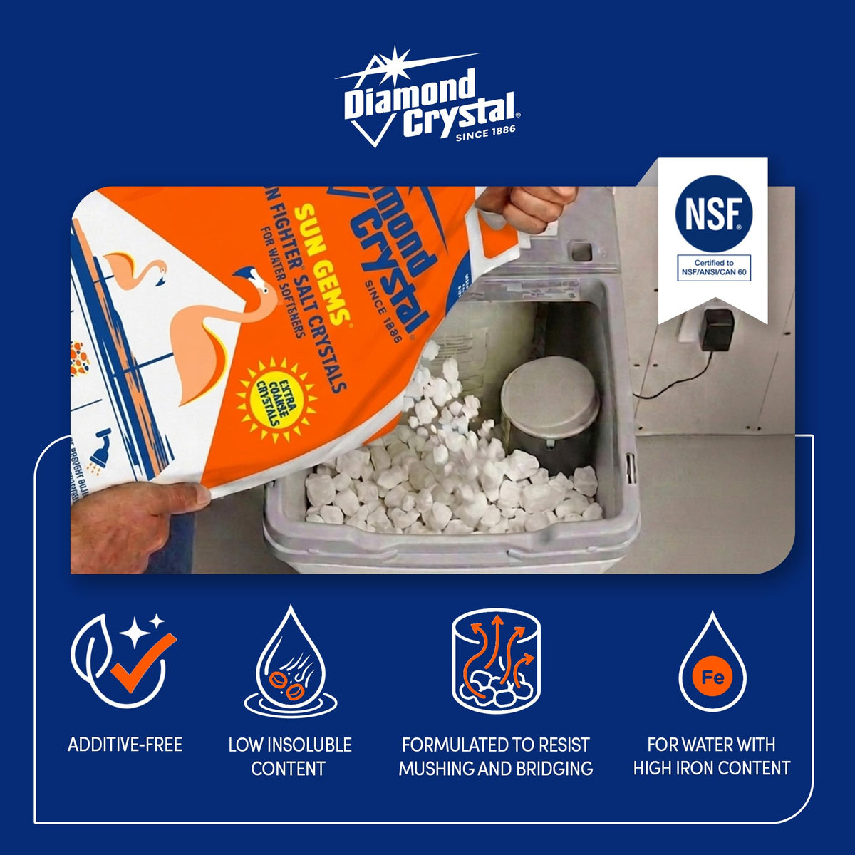 6 Pack Water Softener Salt, 40 Pounds V32390