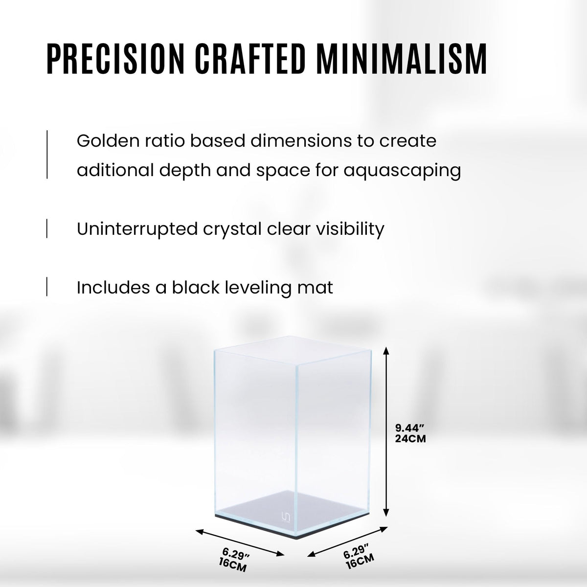 Ultra Clear Rimless Low Iron Glass Aquarium P937