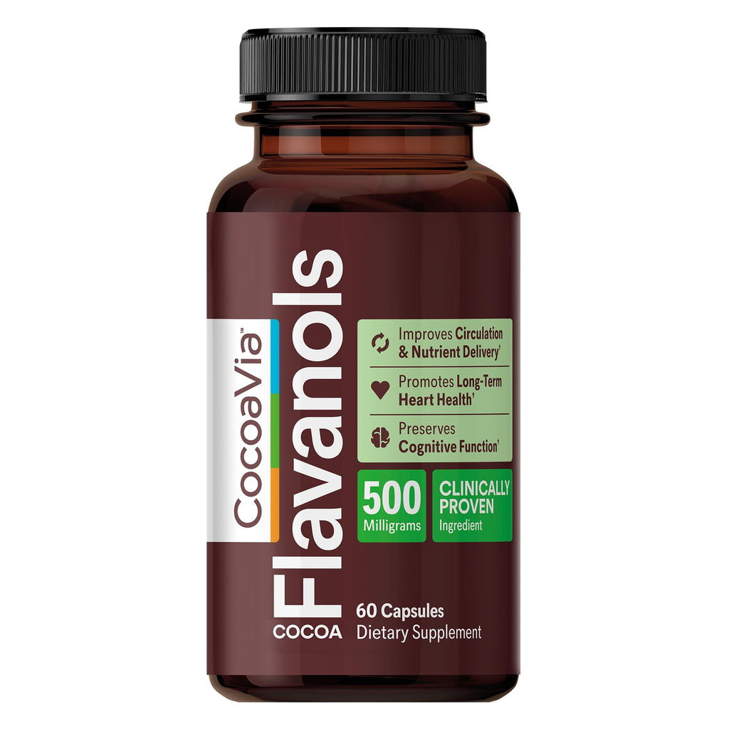 500mg High Flavanol Cocoa Supplement 60 Capsules W165