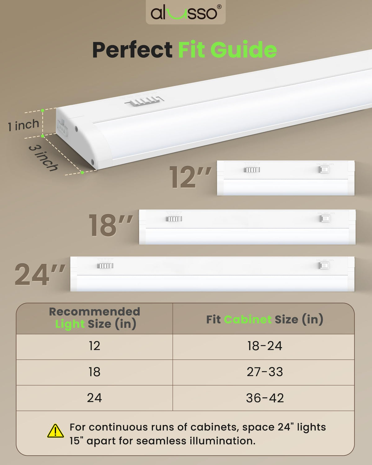 120V 18 Inch Under Cabinet Lighting C9632