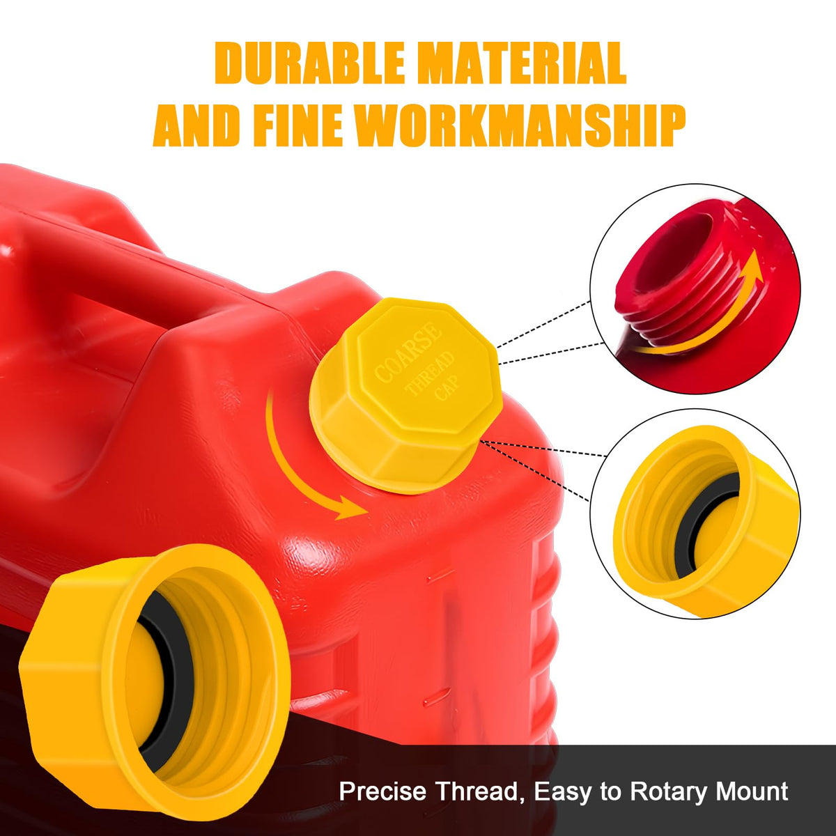 Gas Can Cap 5 Gallon Coarse Thread E844