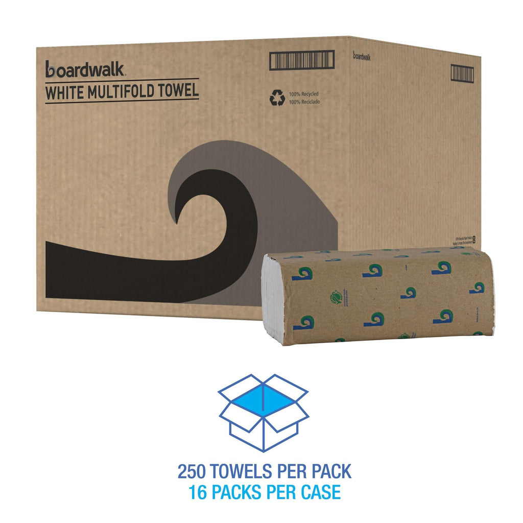 Green Multifold Towels, 250 per Pack, Case of 16 Packs K985035