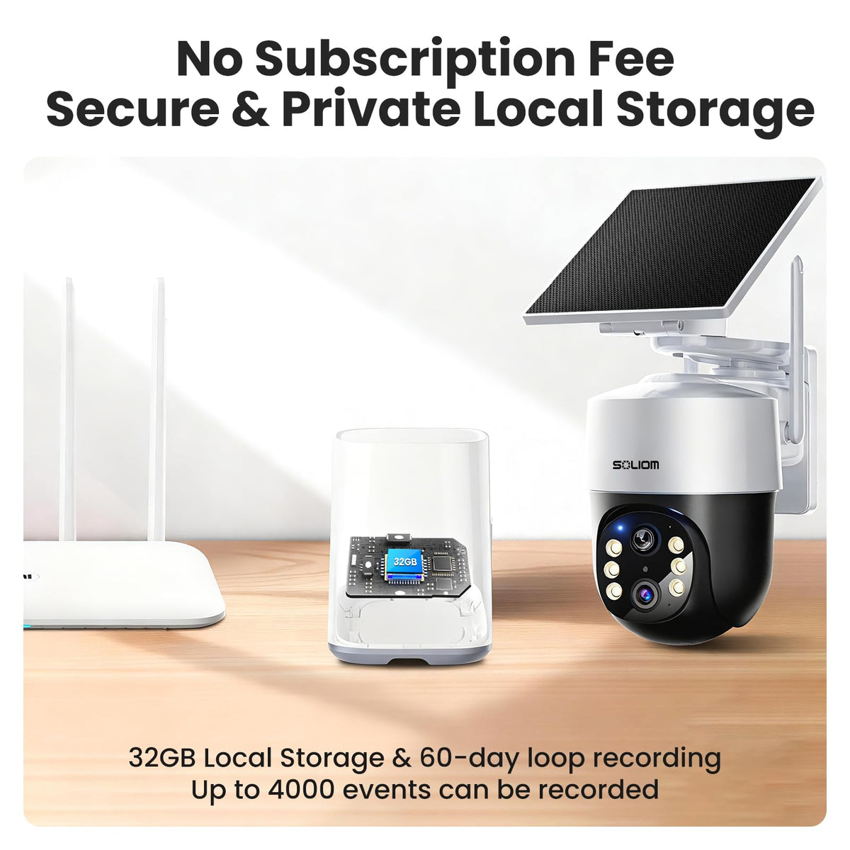 4K Solar Security Cameras Wireless Outdoor System 4-Cam Kit D513