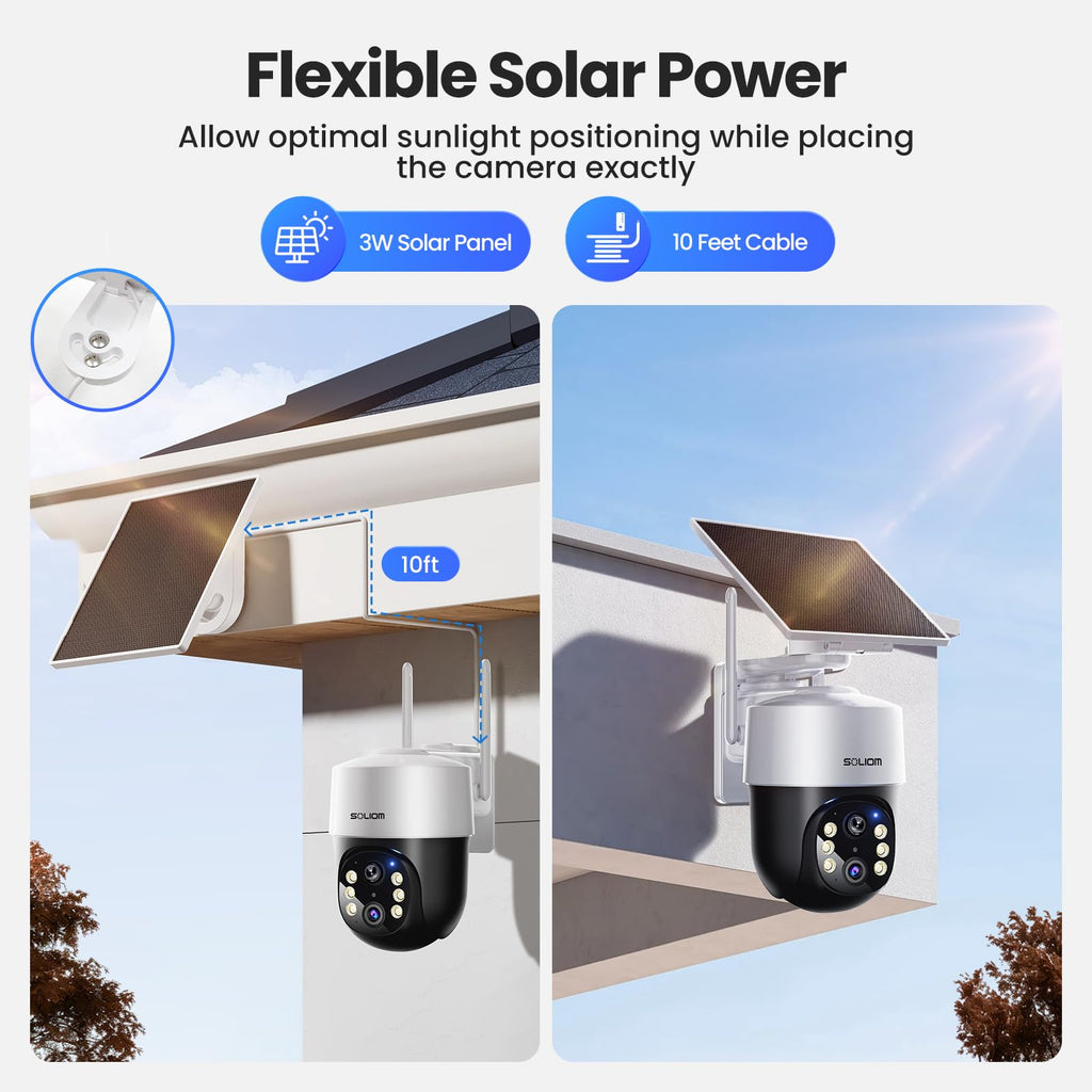 4K Solar Security Cameras Wireless Outdoor System 4-Cam Kit D513