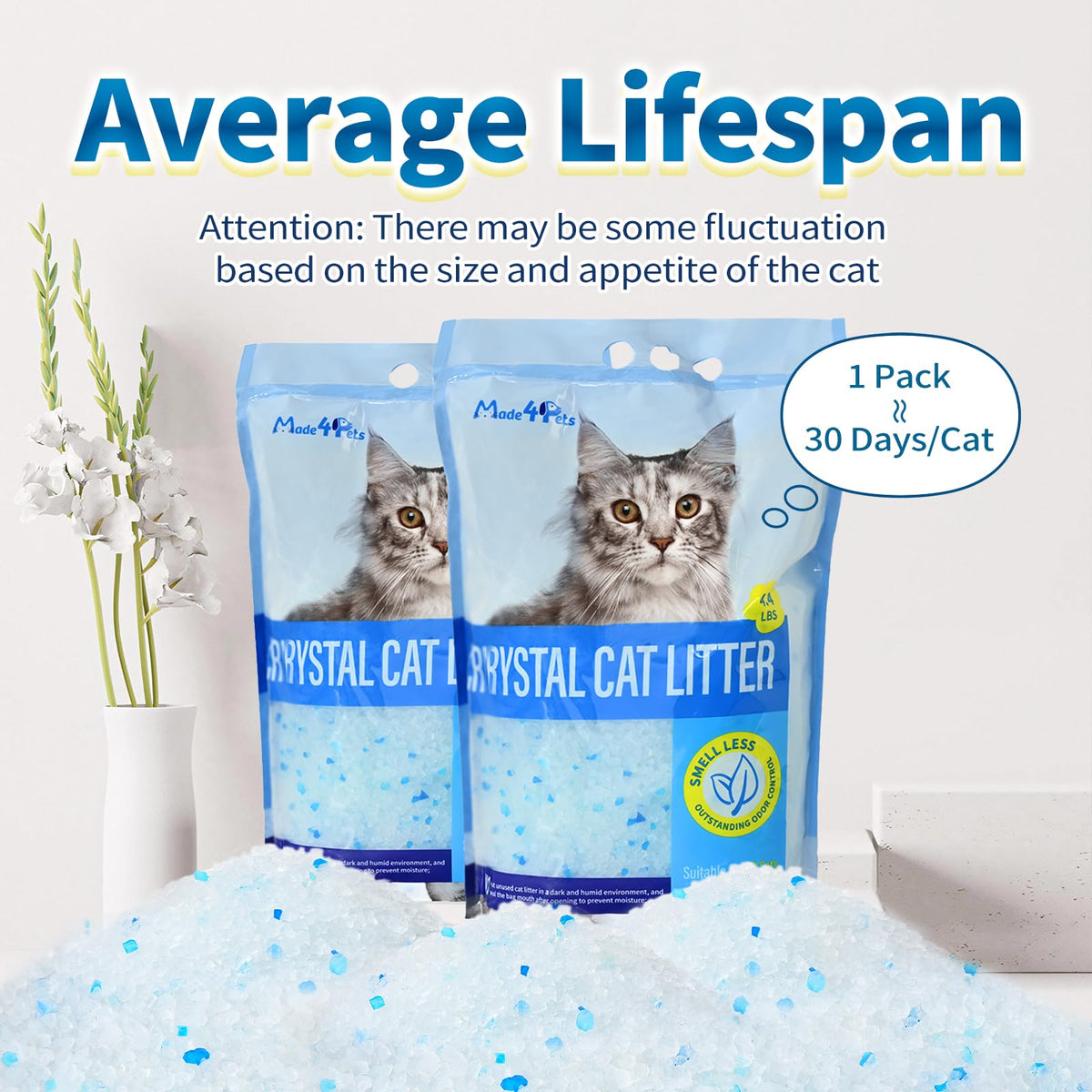 Cat Litter Crystals 25.8 lbs J562