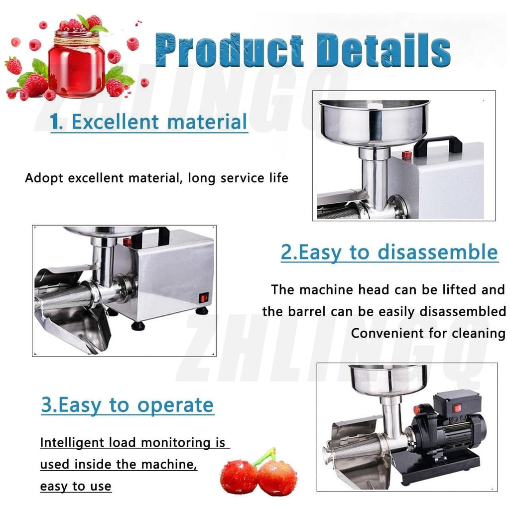 450W Stainless Steel Electric Tomato Strainer D71111