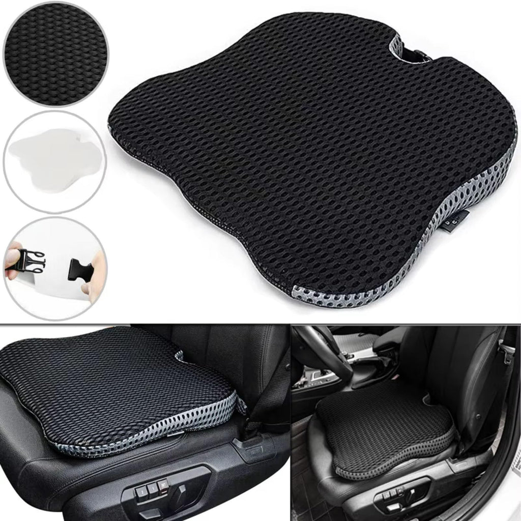 Grey Memory Foam Car Seat Booster Cushion N324662