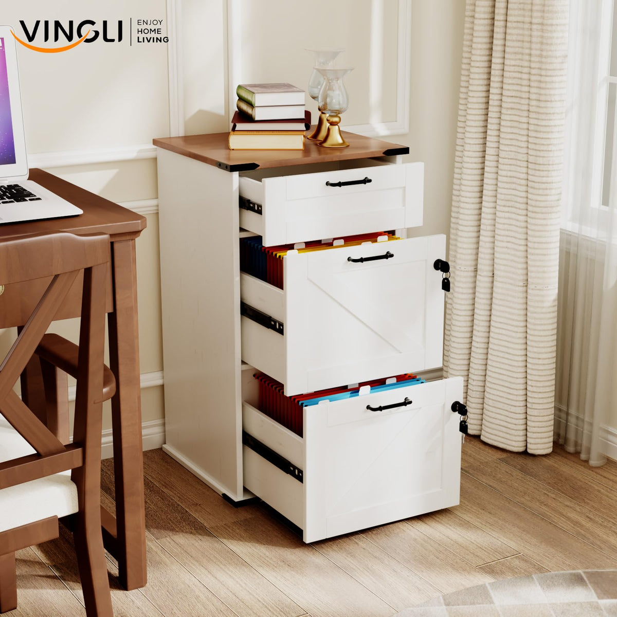 3 Drawer File Cabinet with Lock X68785