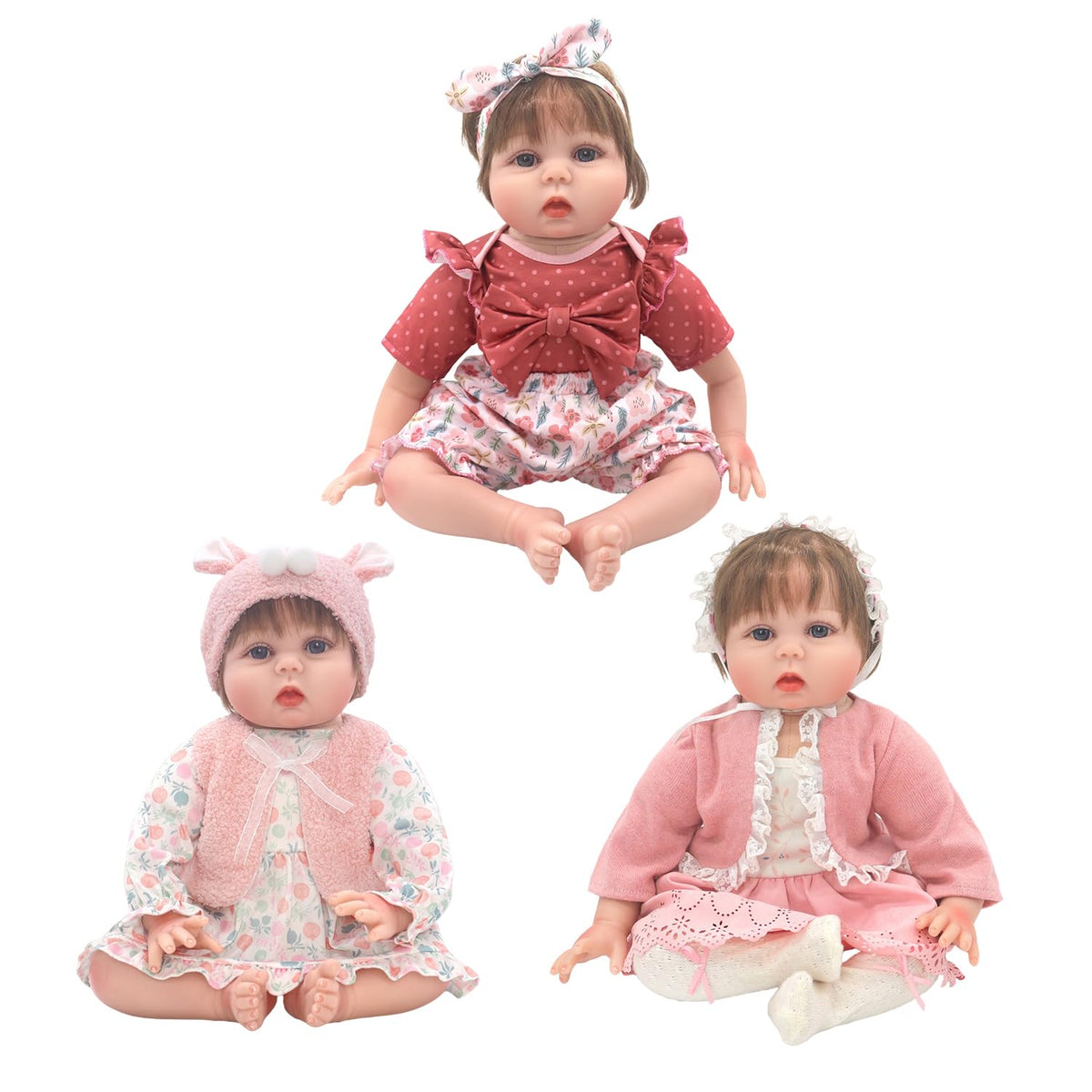 20-22 Inch Reborn Baby Doll Clothes & Accessories Set E217988
