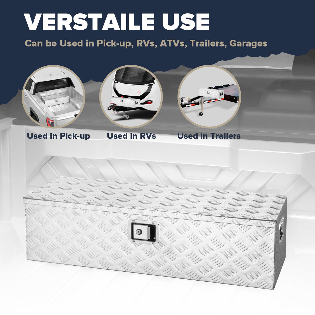 39"x13"x10" Heavy Duty Truck Bed Tool Box V89479