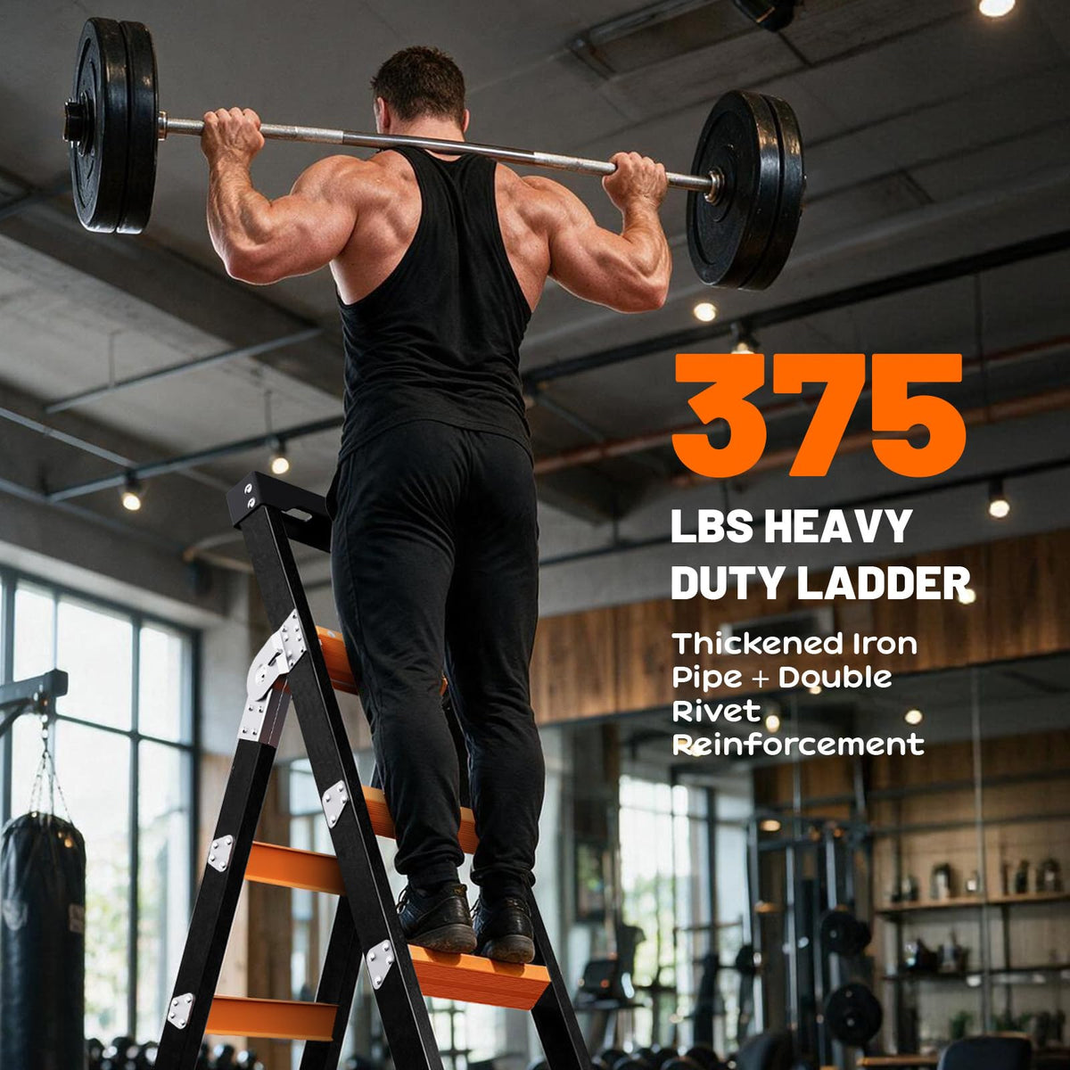 3-in-1 Multi-Position 5 Step Steel Folding Ladder N3141