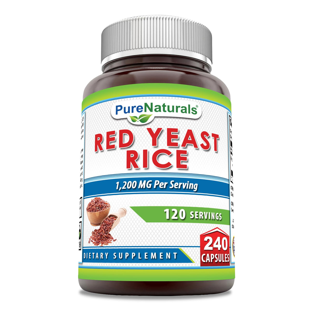 Red Yeast Rice 1200 Mg 240 Capsules Supplement R3321