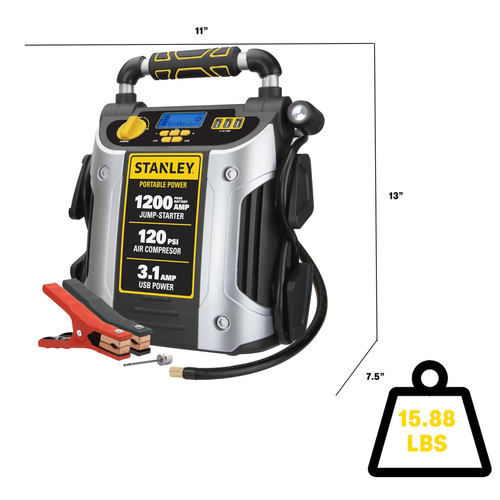 1200 Peak Amp Jump Starter with 120 PSI Inflator C5809
