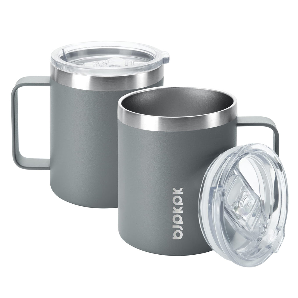 2PCS 14oz Insulated Stainless Steel Coffee Mug with Lid V24753