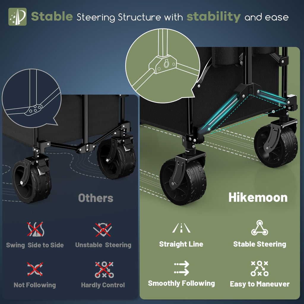 150L Collapsible Wagon with Big Wheels V296
